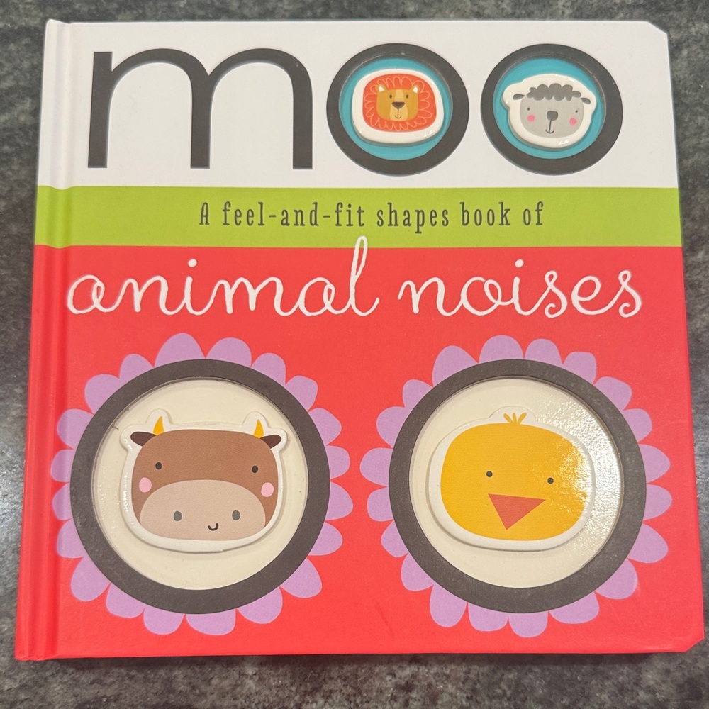 Moo Animal Noises Interactive Shapes Book